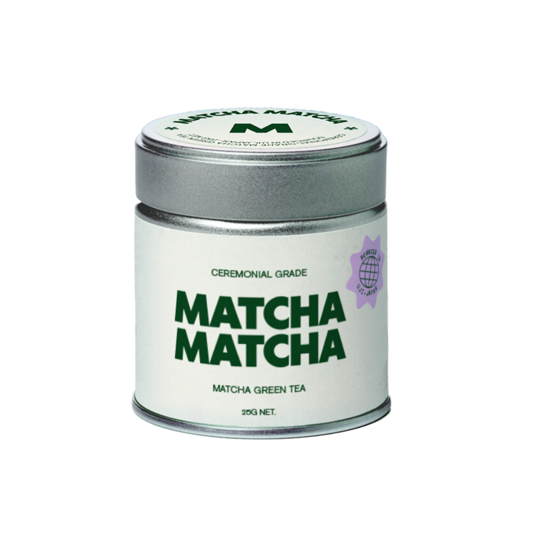 Tin of ceremonal grade matcha green tea by MatchaMatcha UK